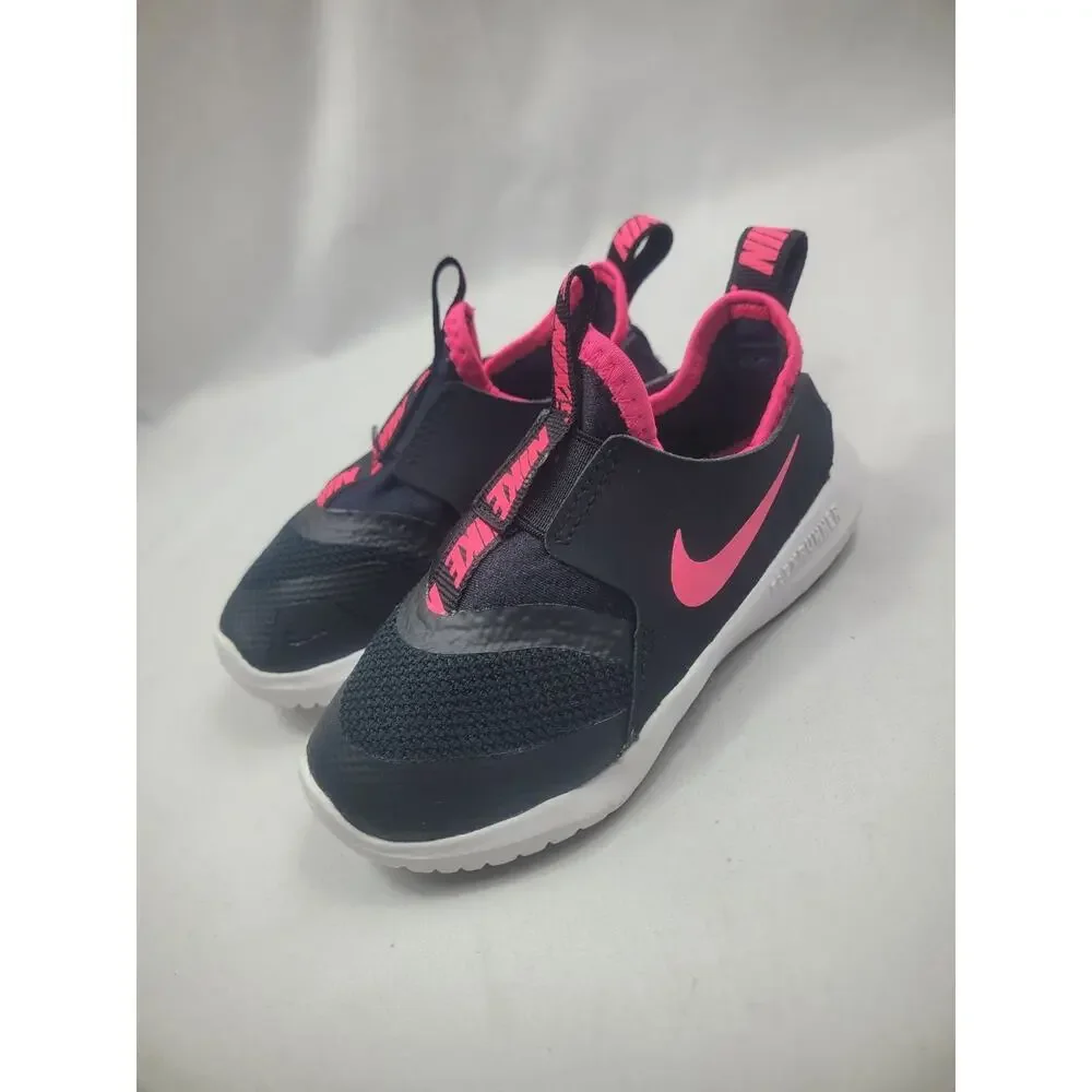 Nike Flex Toddler Shoes AT4665-006 Black & Pink Size 8C
